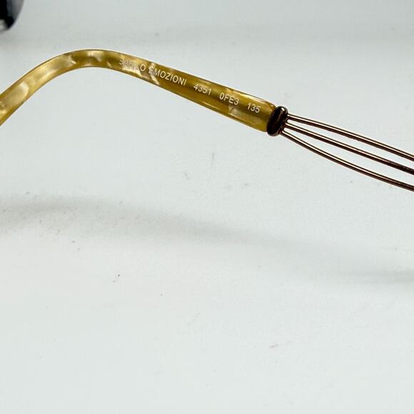Safilo Emozioni 4351 Eyeglasses Frame Women's Gold Half Rim Rectangular 19771 - Picture 5 of 8
